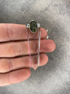 Moldavite and quartz - Pendant Default Title