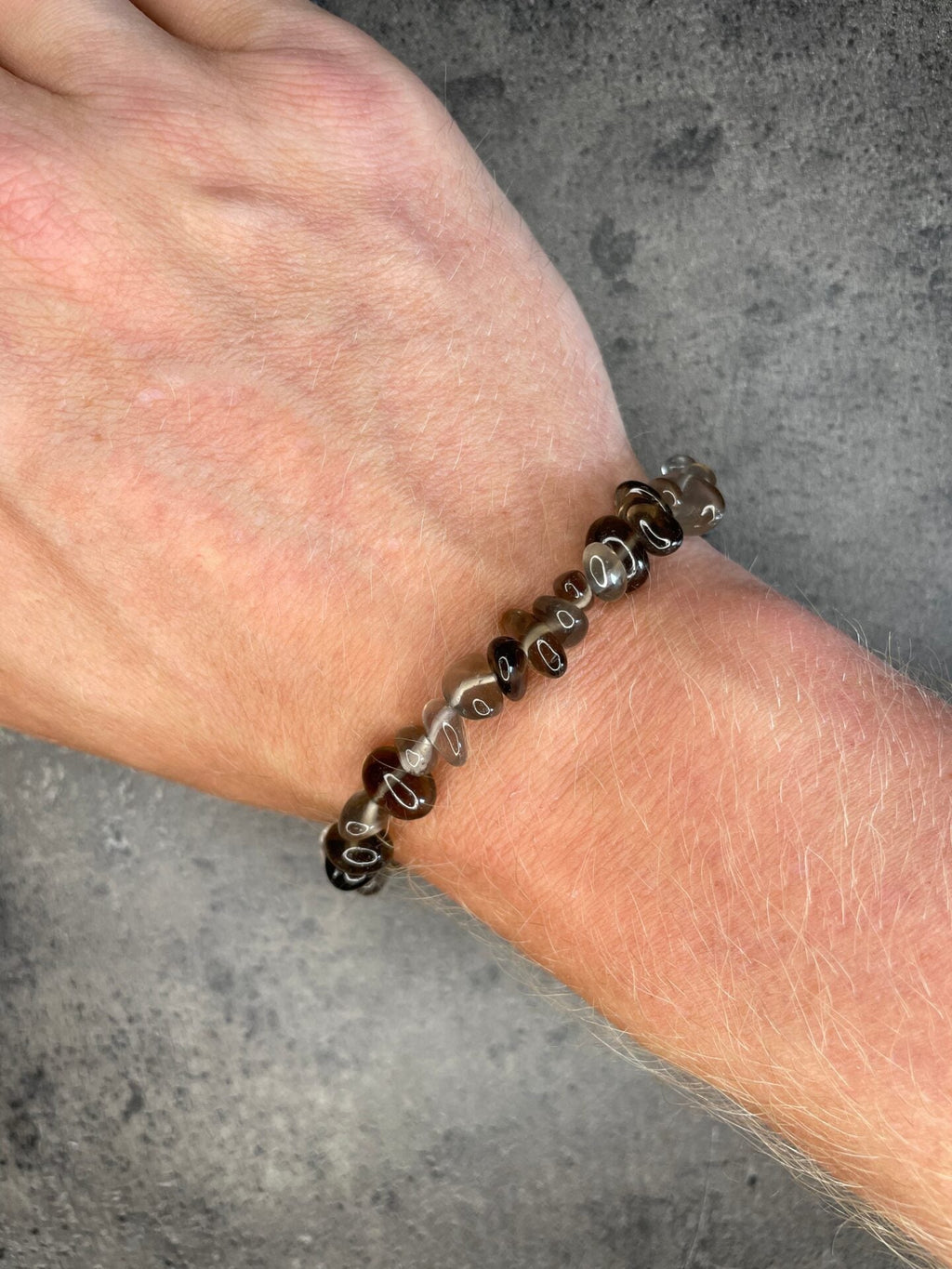 Smoky quartz - Crystal chip bracelet