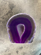 Purple Agate - Rough, polished slab