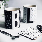 Personalised Initial Confetti Sprinkle Mug