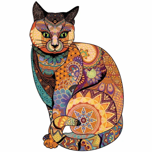 Wooden Animal and Nature Puzzles Cat