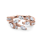 Adjustable Leaf Ring in Rose Gold
