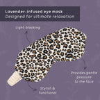 Lavender Deep Pressure Therapy Mask - Leopard Print