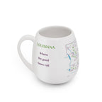 Louisiana Map Color In Travel Mug