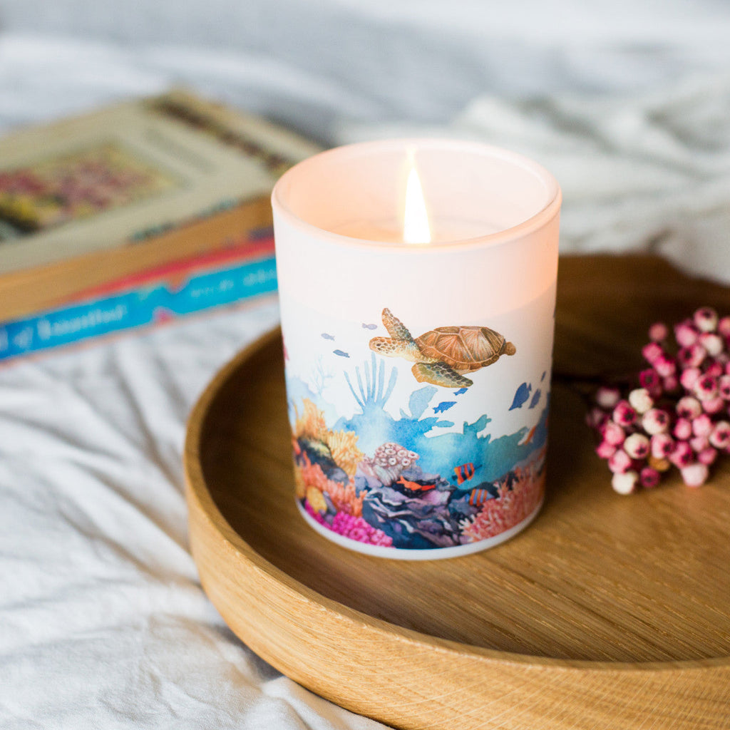 Marine Soy Scented Candle | Fresh Bergamot & Vetiver