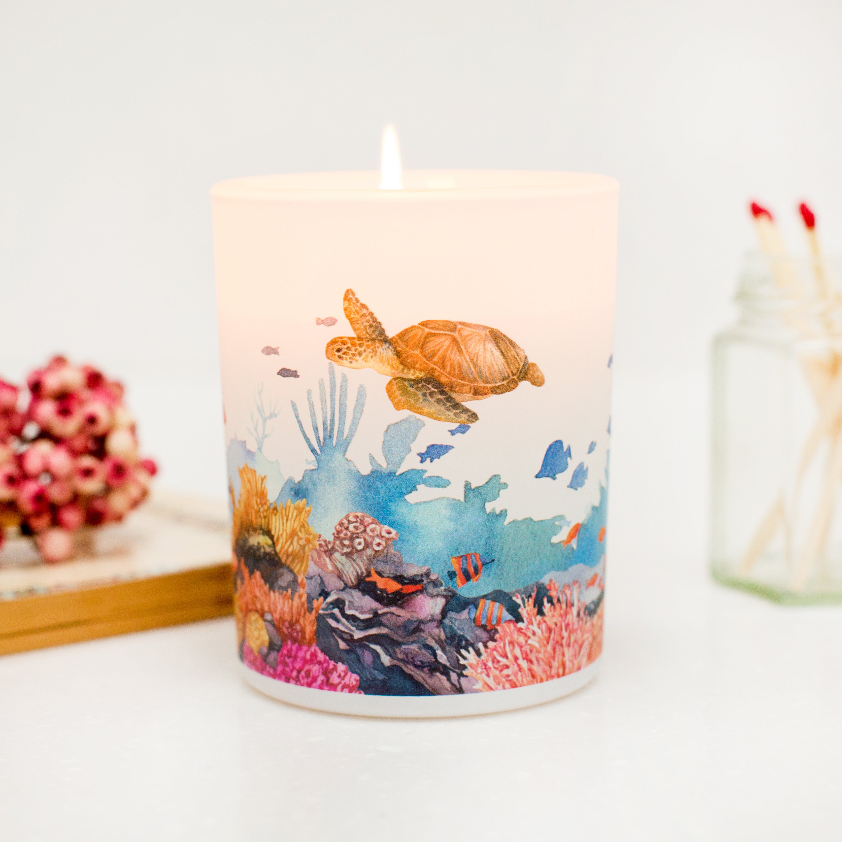 Marine Soy Scented Candle | Fresh Bergamot & Vetiver