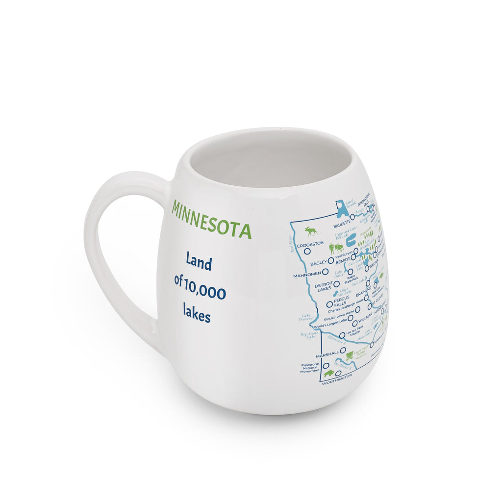Minnesota Map Color In Travel Mug