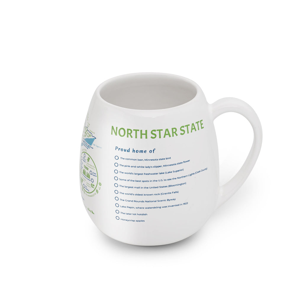 Minnesota Map Color In Travel Mug