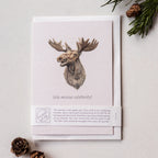 Animal Lover Charity Greeting Card Moose 'We moose celebrate' card