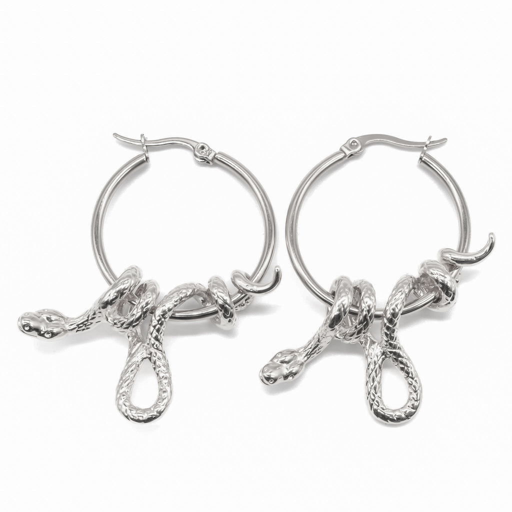 Serpent's Lair Snake Earrings Small Plain