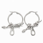 Serpent's Lair Snake Earrings Small Plain