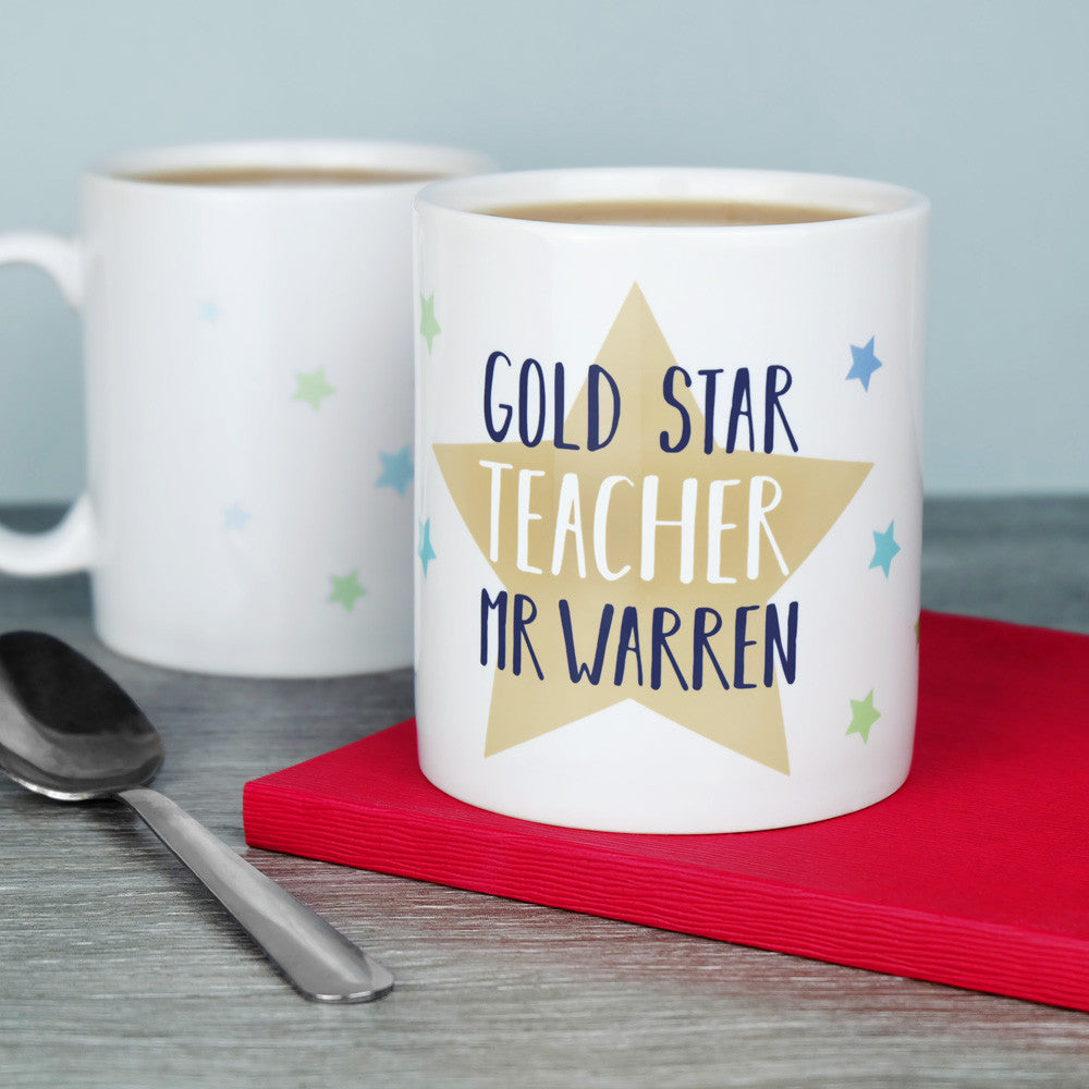 Personalised Star Teacher Mug