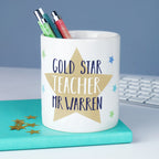 Personalised Star Teacher Pen Pot