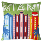 Miami Needlepoint Cushion