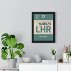 Heathrow Boarding Pass Poster – Minimalist Travel Print
