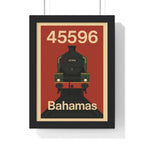 45596 Bahamas Steam Train Poster – Heritage Railway Wall Art Print A3 Framed