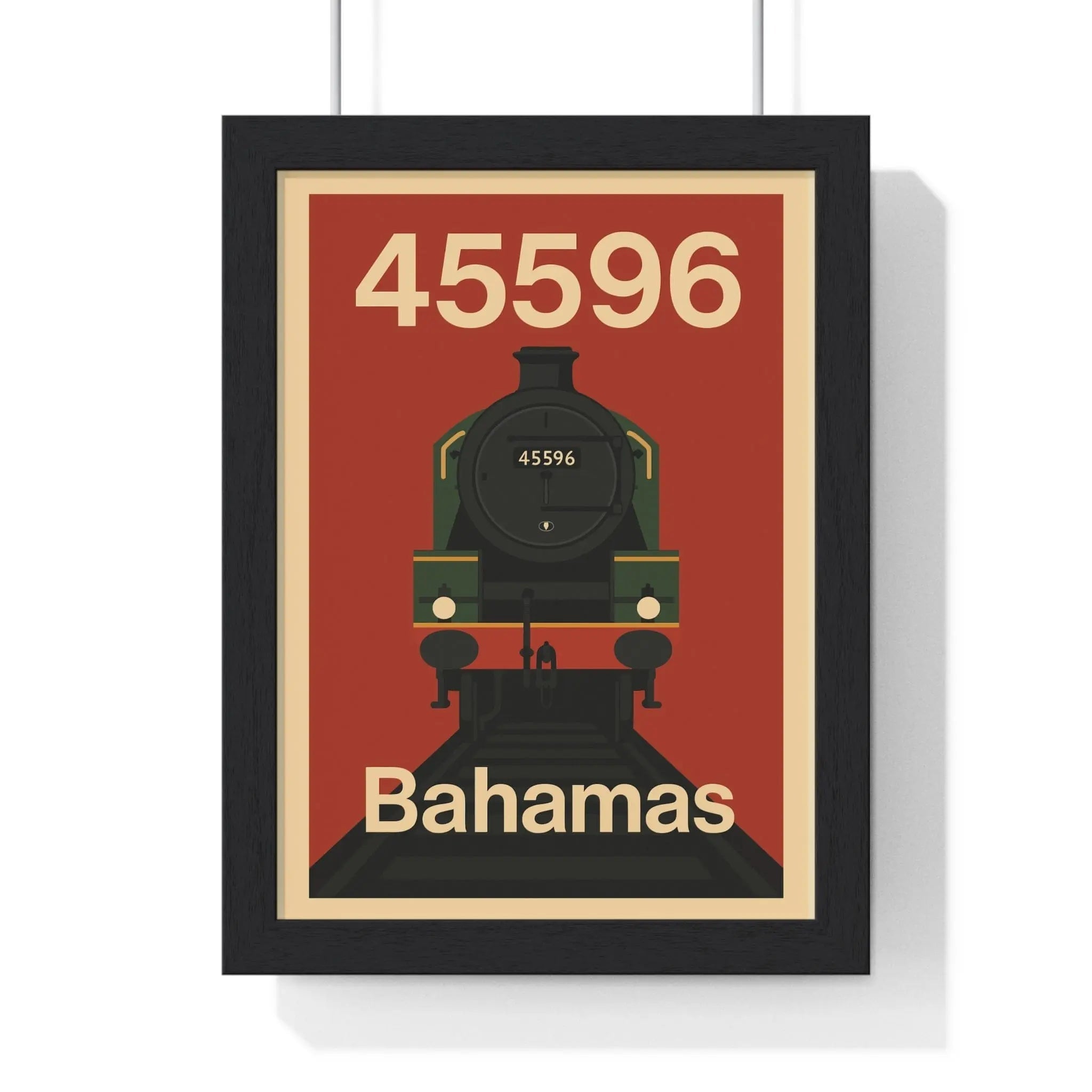 45596 Bahamas Steam Train Poster – Heritage Railway Wall Art Print A3 Framed