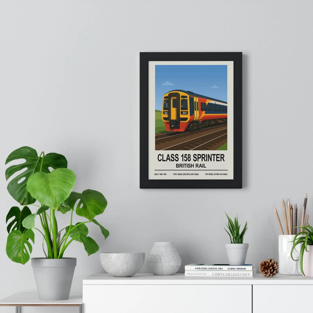 Class 158 Sprinter Poster | British Rail Diesel Multiple Unit Wall Art