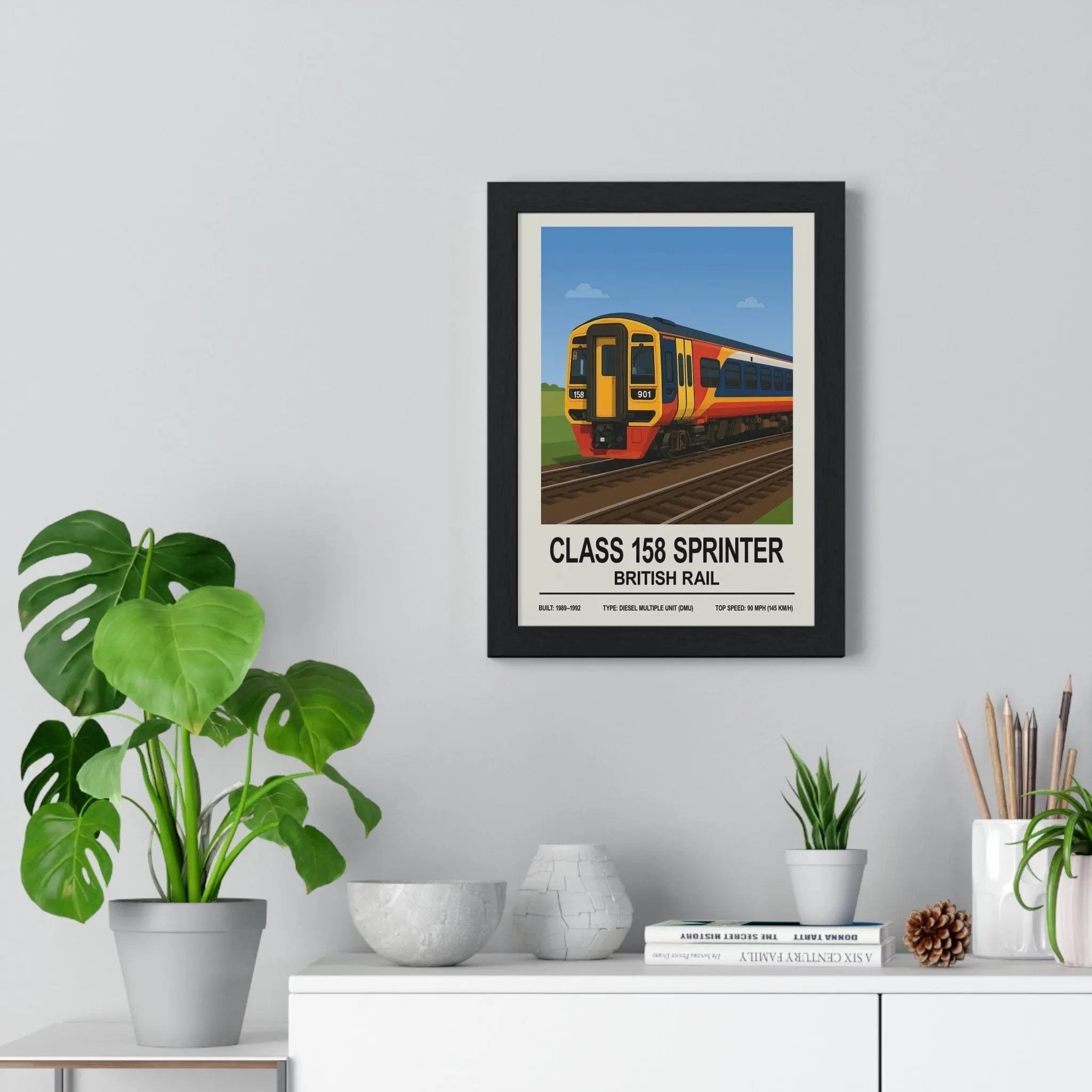 Class 158 Sprinter Poster | British Rail Diesel Multiple Unit Wall Art