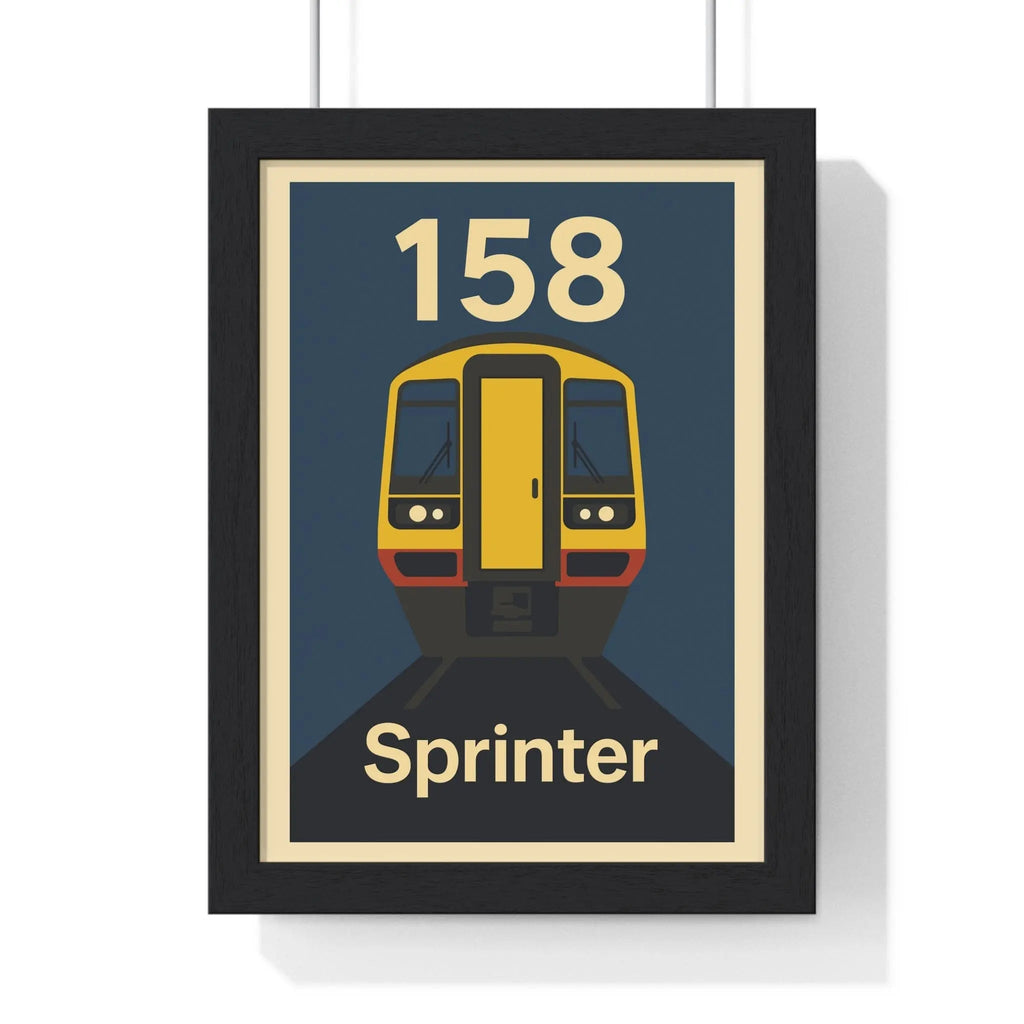Class 158 Sprinter Train Poster – Regional Railways Wall Art Print A3 Framed