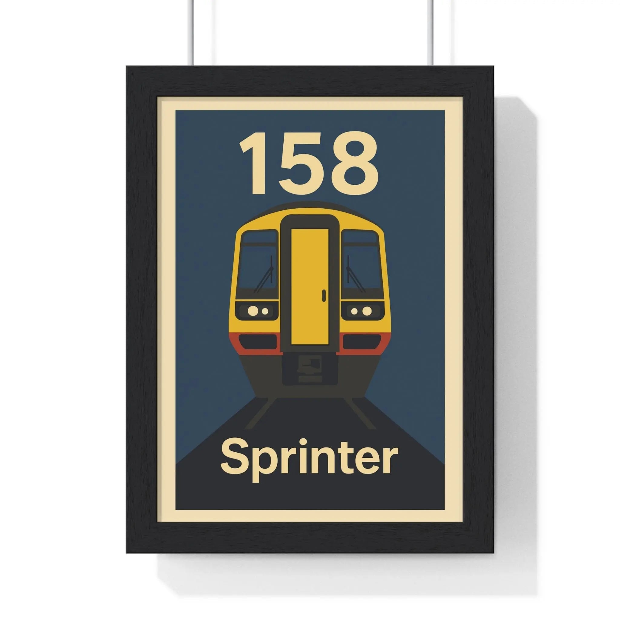 Class 158 Sprinter Train Poster – Regional Railways Wall Art Print A3 Framed