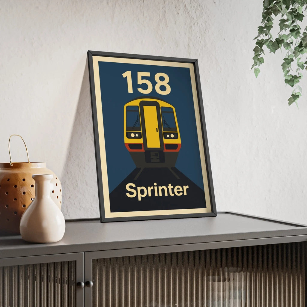 Class 158 Sprinter Train Poster – Regional Railways Wall Art Print