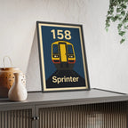 Class 158 Sprinter Train Poster – Regional Railways Wall Art Print
