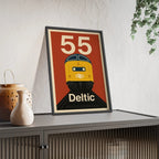 Class 55 Deltic Poster – Retro British Rail Train Print, Railway Wall Art