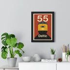 Class 55 Deltic Poster – Retro British Rail Train Print, Railway Wall Art