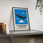 F-35 Lightning II Poster | Stealth Fighter Jet Wall Art