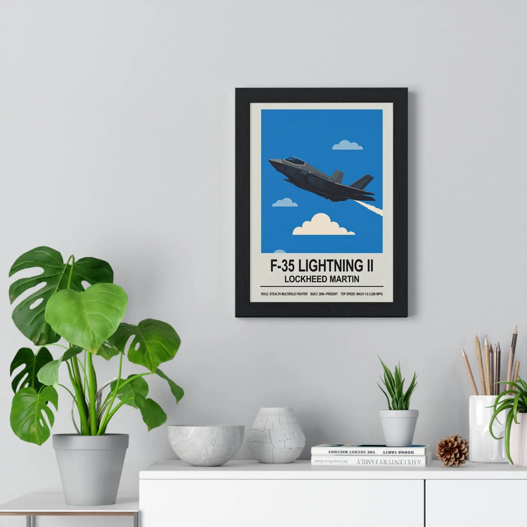 F-35 Lightning II Poster | Stealth Fighter Jet Wall Art