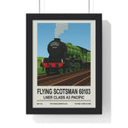 Flying Scotsman Poster | LNER Class A3 Steam Locomotive Wall Art A3 Framed