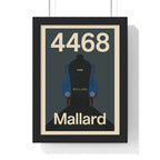 Mallard 4468 Poster Print | Iconic Train Wall Art A3 Framed
