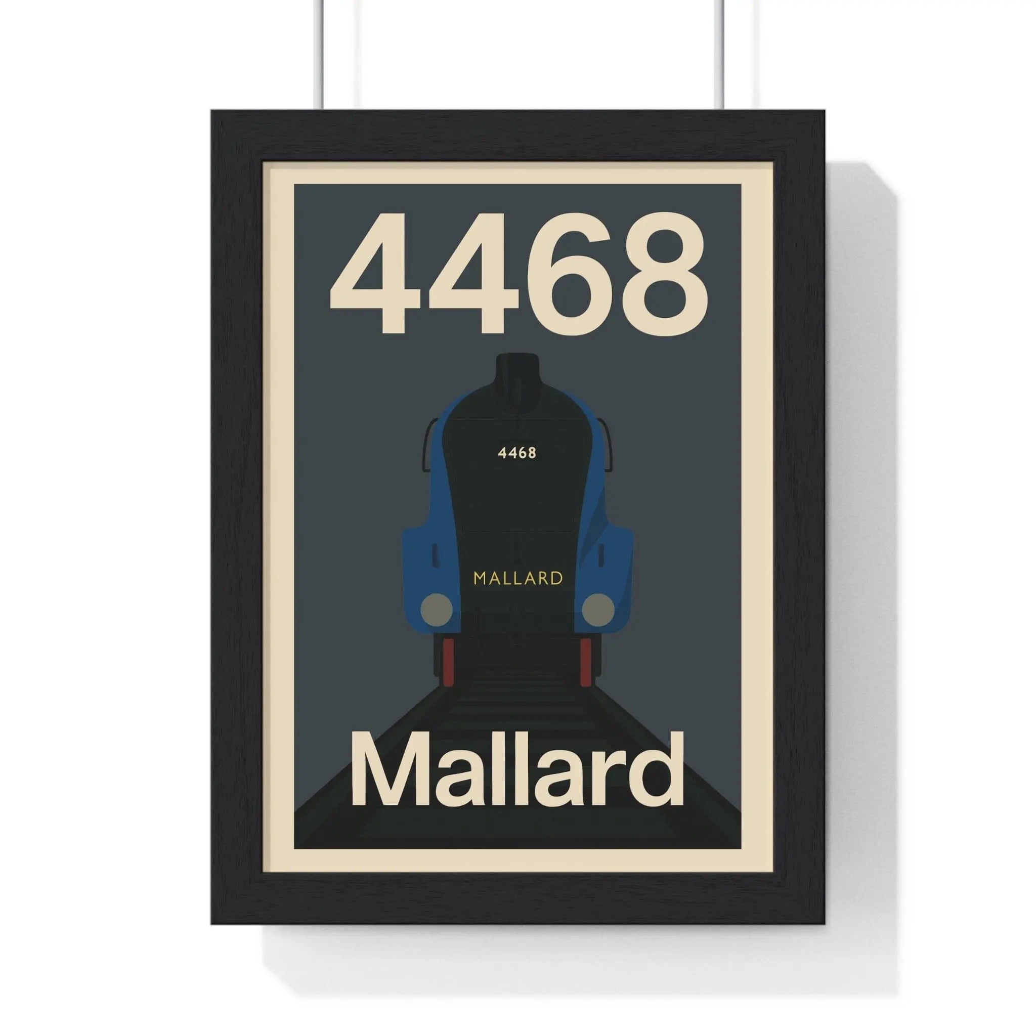 Mallard 4468 Poster Print | Iconic Train Wall Art A3 Framed