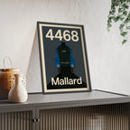 Mallard 4468 Poster Print | Iconic Train Wall Art