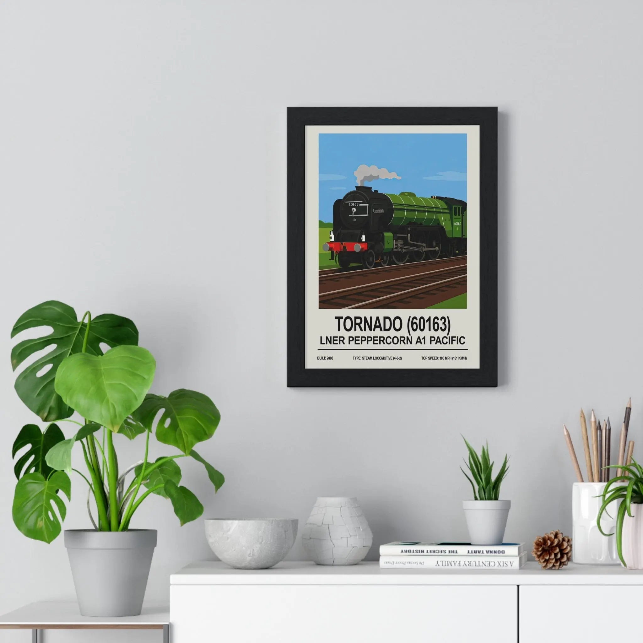 Tornado 60163 Poster | LNER Peppercorn A1 Pacific Steam Locomotive Wall Art