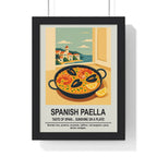Spanish Paella Kitchen Wall Art – Spanish Food Poster Print A3 Framed