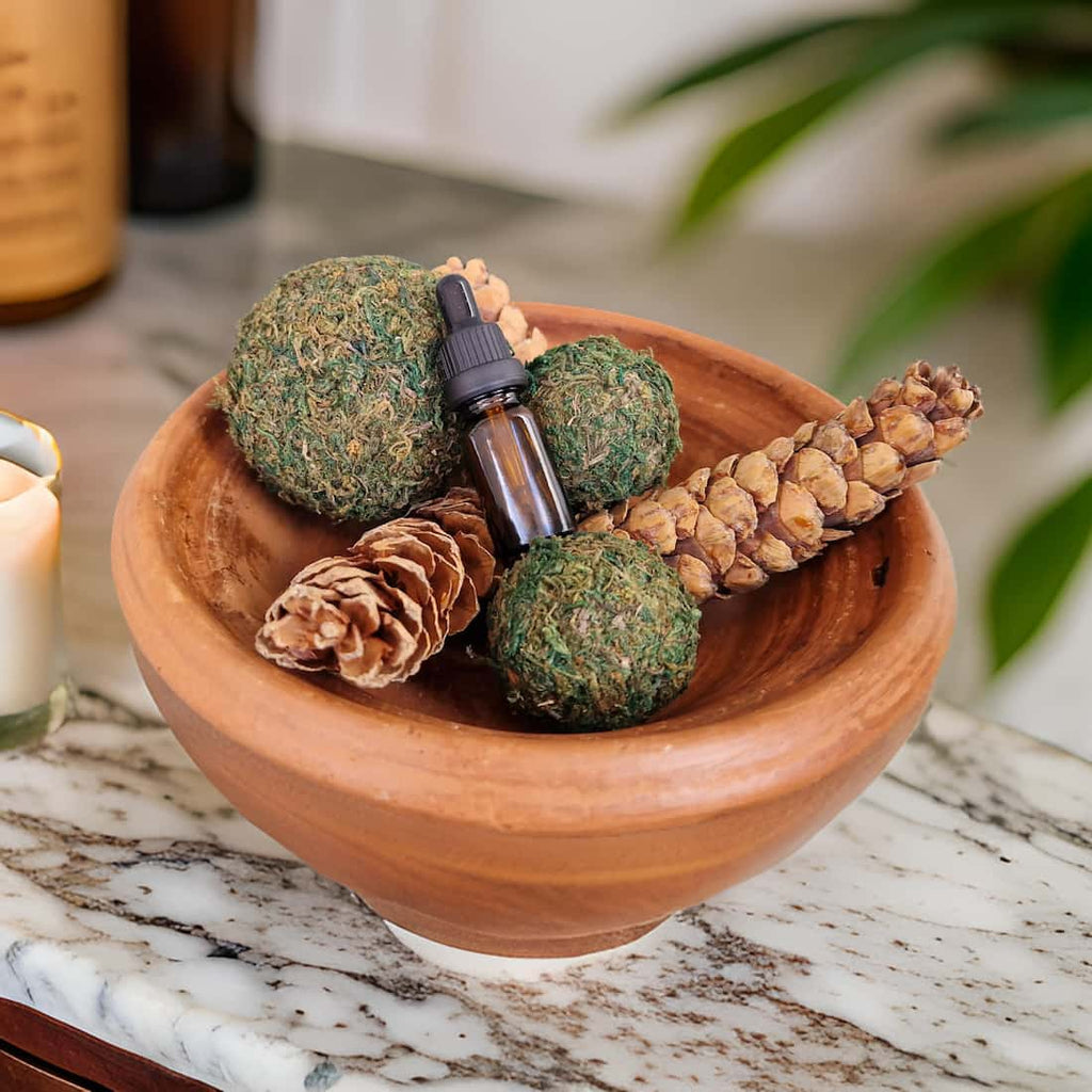 Pine Cone & Moss Ball Potpourri Tuscan Olive