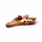 23cm Premium Olive Wood Sushi Board – Artisan Handcrafted Nigiri & Sashimi Serving Platter – Small Live Edge Charcuterie & Appetizer Tray