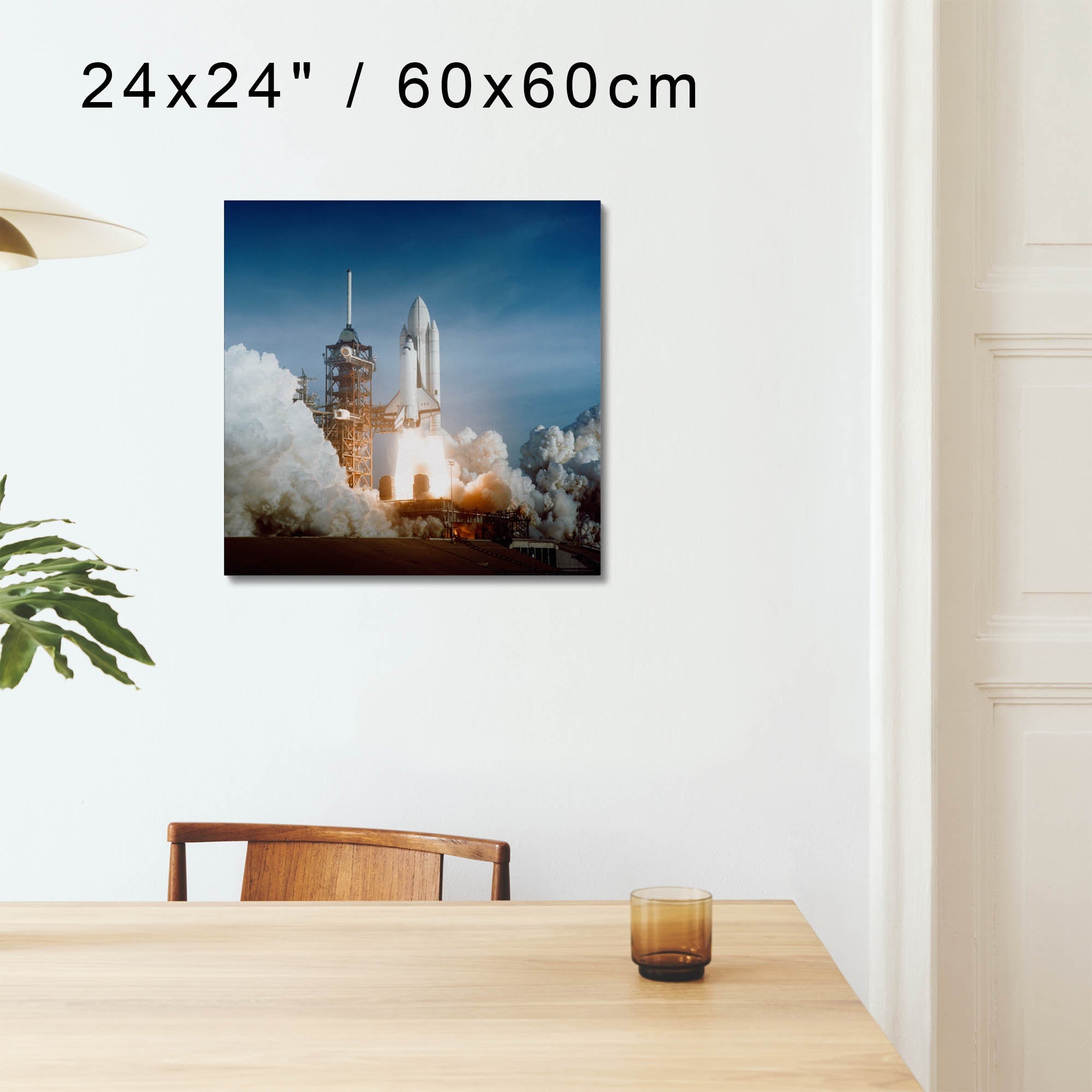 "Space Shuttle Columbia" on Framed Canvas, Acrylic, Canvas, Framed Prints or Print-only