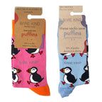 Puffin Couple 2 Pack Bamboo Sock Set