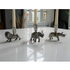 Aluminum Elephant Candle Holder