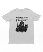 Nothing Scarier Than A Bad Pint T-Shirt Heather Grey