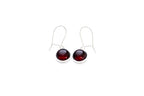 ESSENTIALS Cherry Red Amber Drop Earrings