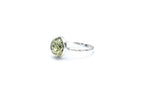 ESSENTIALS Green Amber Solitaire Ring