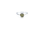 ESSENTIALS Mini Green Amber Stacking Ring