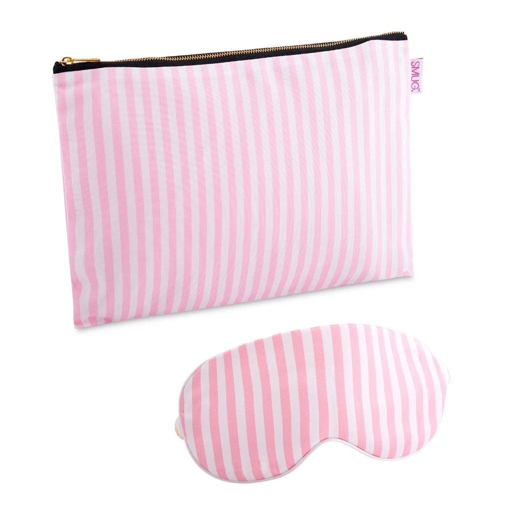 Satin Sleep Mask & Accessories Bag Set - Various Prints