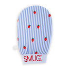 Exfoliating Mitt, Strawberry Stripe