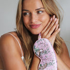 Cloud Padded Satin Sleep Mask - Tiger Print