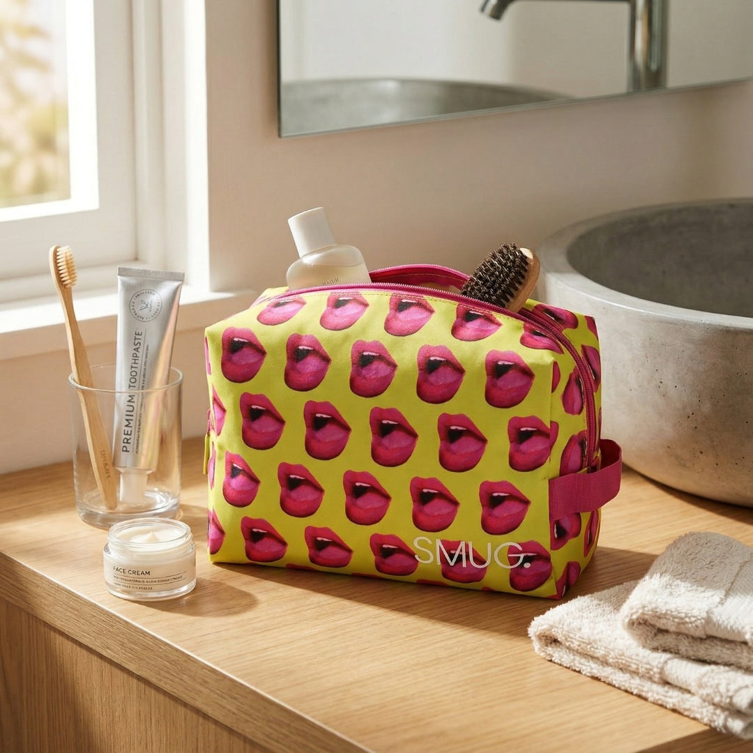 Wash Bag - Mouth Print